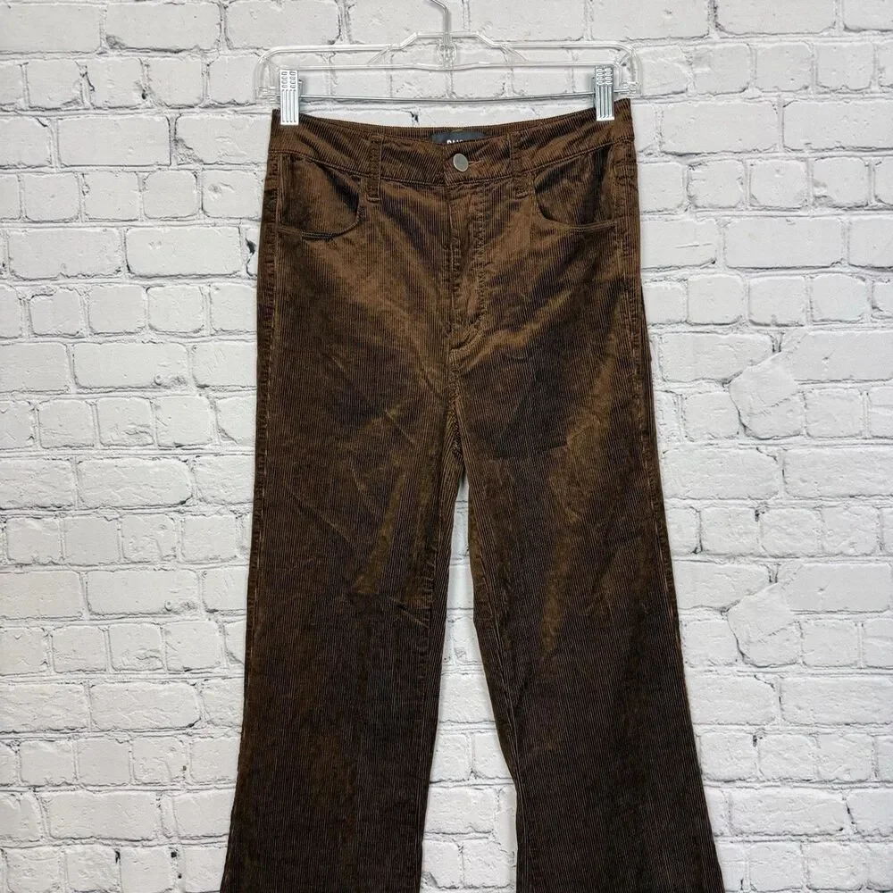 Paige Charlie Corduroy Flare Pants In Maple Brown Womens 26 Boho Western Chic